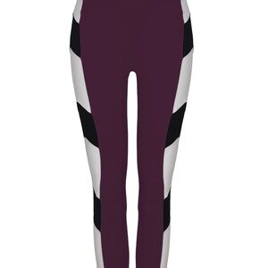 Chic Women's Purple and Black Leggings
